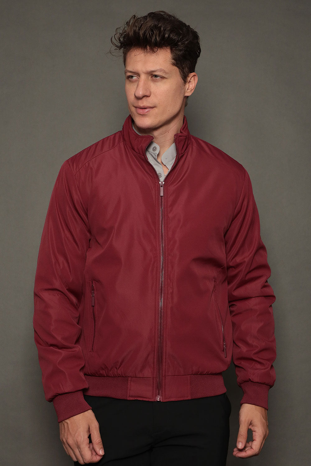 Jaqueta Bomber Masculina Slim Serenita Roma