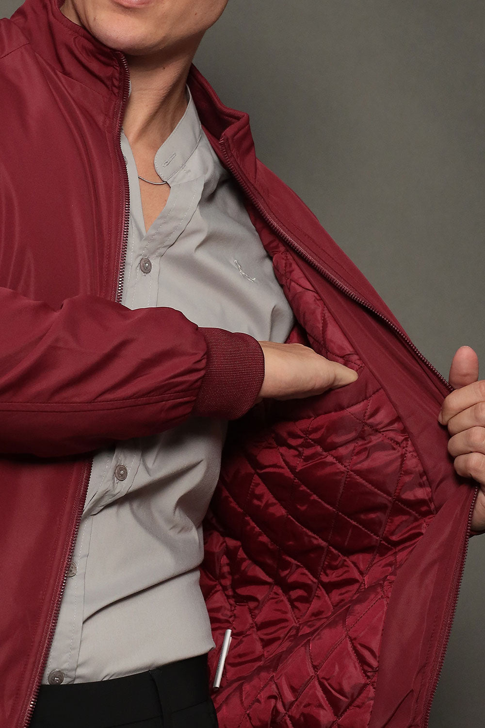 Jaqueta Bomber Masculina Slim Serenita Roma