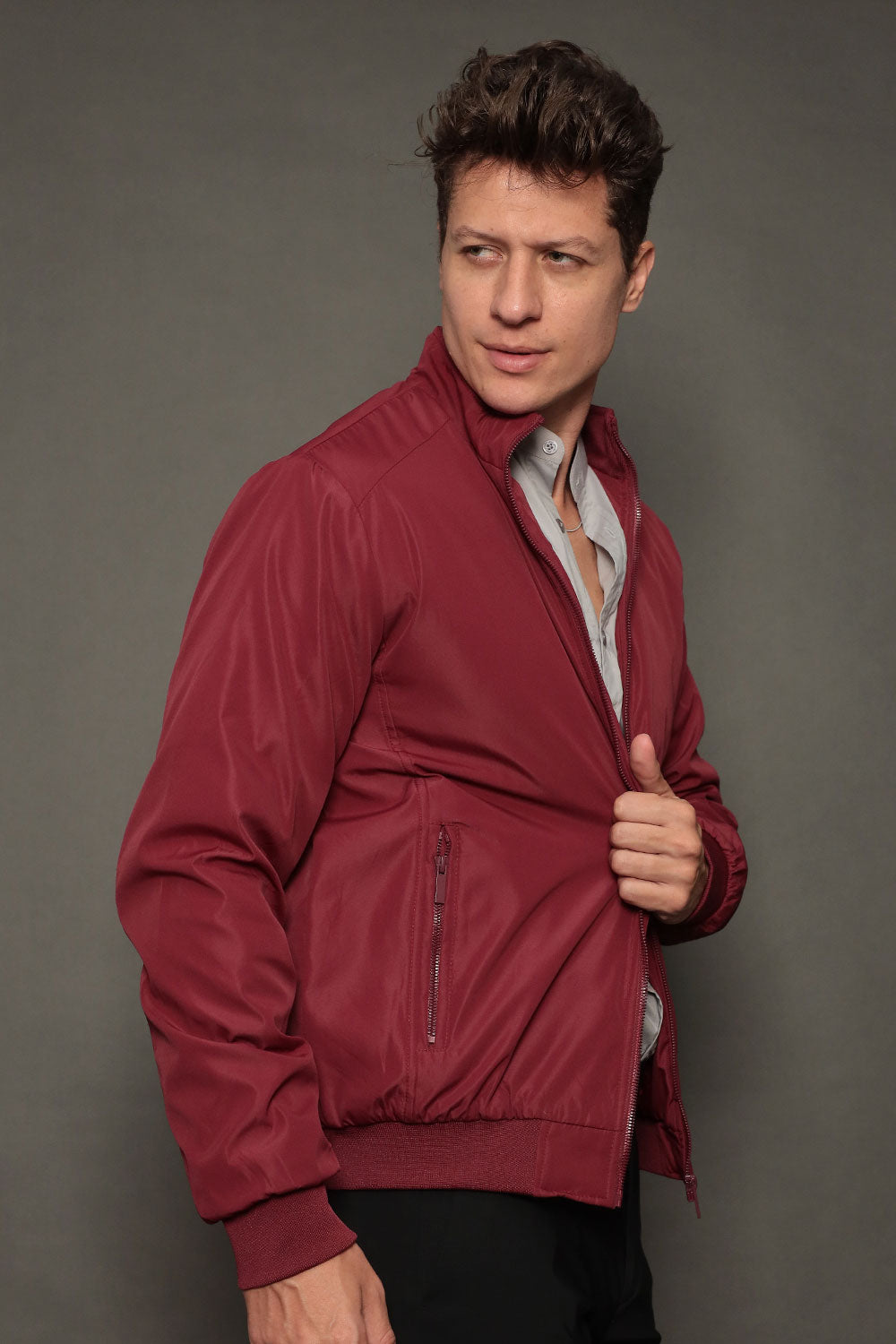 Jaqueta Bomber Masculina Slim Serenita Roma