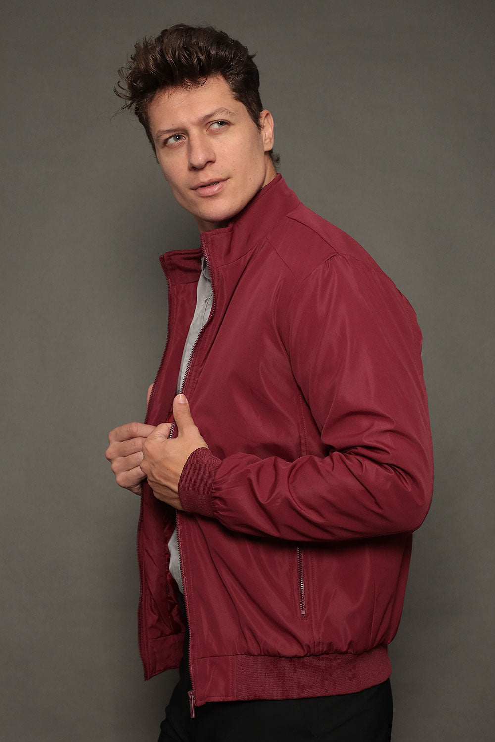 Jaqueta Bomber Masculina Slim Serenita Roma