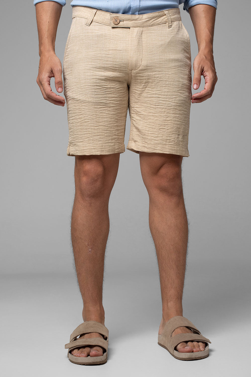 Bermuda Alfaiataria Linho Masculina Dallas