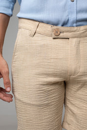 Bermuda Alfaiataria Linho Masculina Dallas