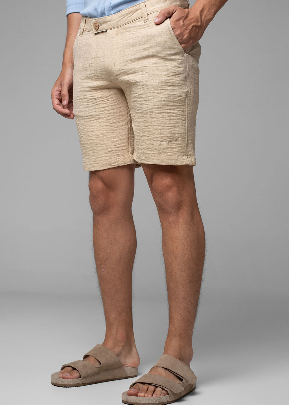 Bermuda Alfaiataria Linho Masculina Dallas