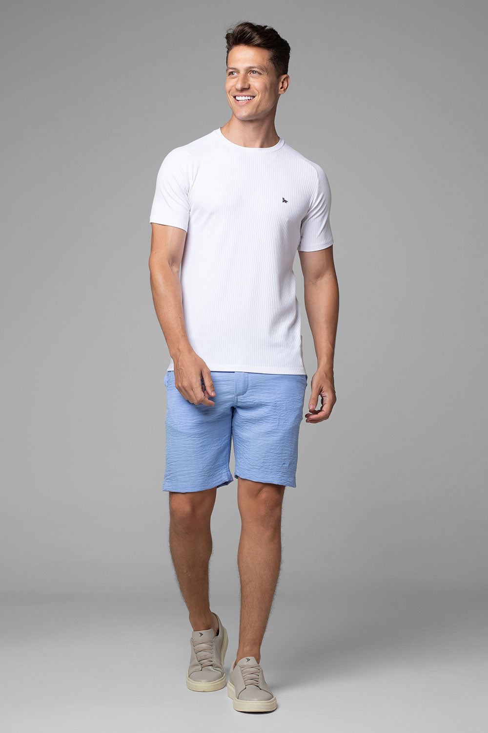 Bermuda Alfaiataria Linho Masculina Dallas