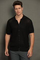 Camisa de Tricot Masculina Texturizada Portofino Relax