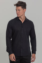 Camisa Social Masculina de Linho Linen 30 Manga Longa Slim