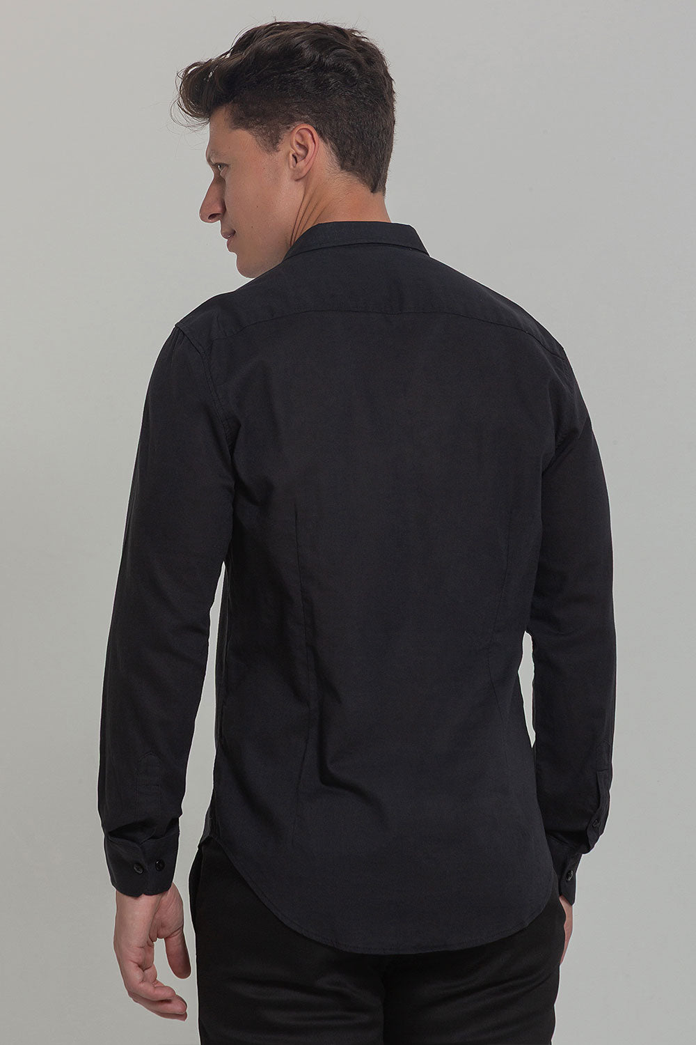 Camisa Social Masculina de Linho Linen 30 Manga Longa Slim