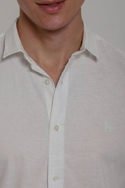 Camisa Social Masculina de Linho Linen 30 Manga Longa Slim