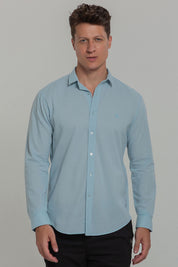 Camisa Social Masculina de Linho Linen 30 Manga Longa Slim