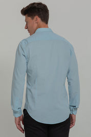 Camisa Social Masculina de Linho Linen 30 Manga Longa Slim