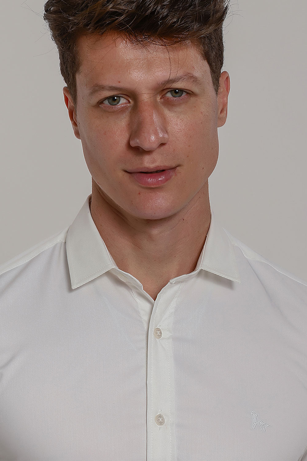 Camisa Social Masculina Fibra de Bambu Manga Longa Slim Fit