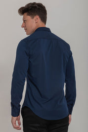 Camisa Social Masculina Fibra de Bambu Manga Longa Slim Fit