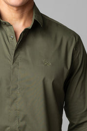 Camisa Social Masculina Tricoline Acetinada Slim Fit Vista Oculta ML