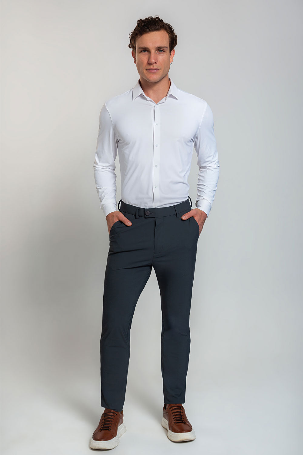 Calça Alfaiataria Masculina Ultra Stretch 360° Repelente à Água