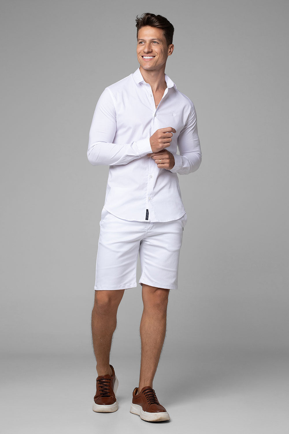Bermuda Alfaiataria Masculina Com Presilha de Ajuste Extreme Power