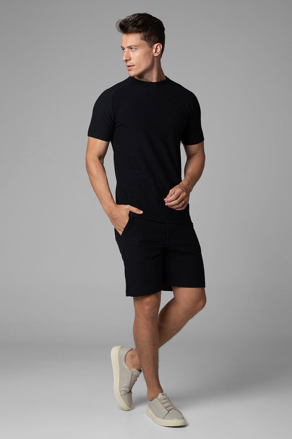 Bermuda Alfaiataria Masculina Aurora com Cordão