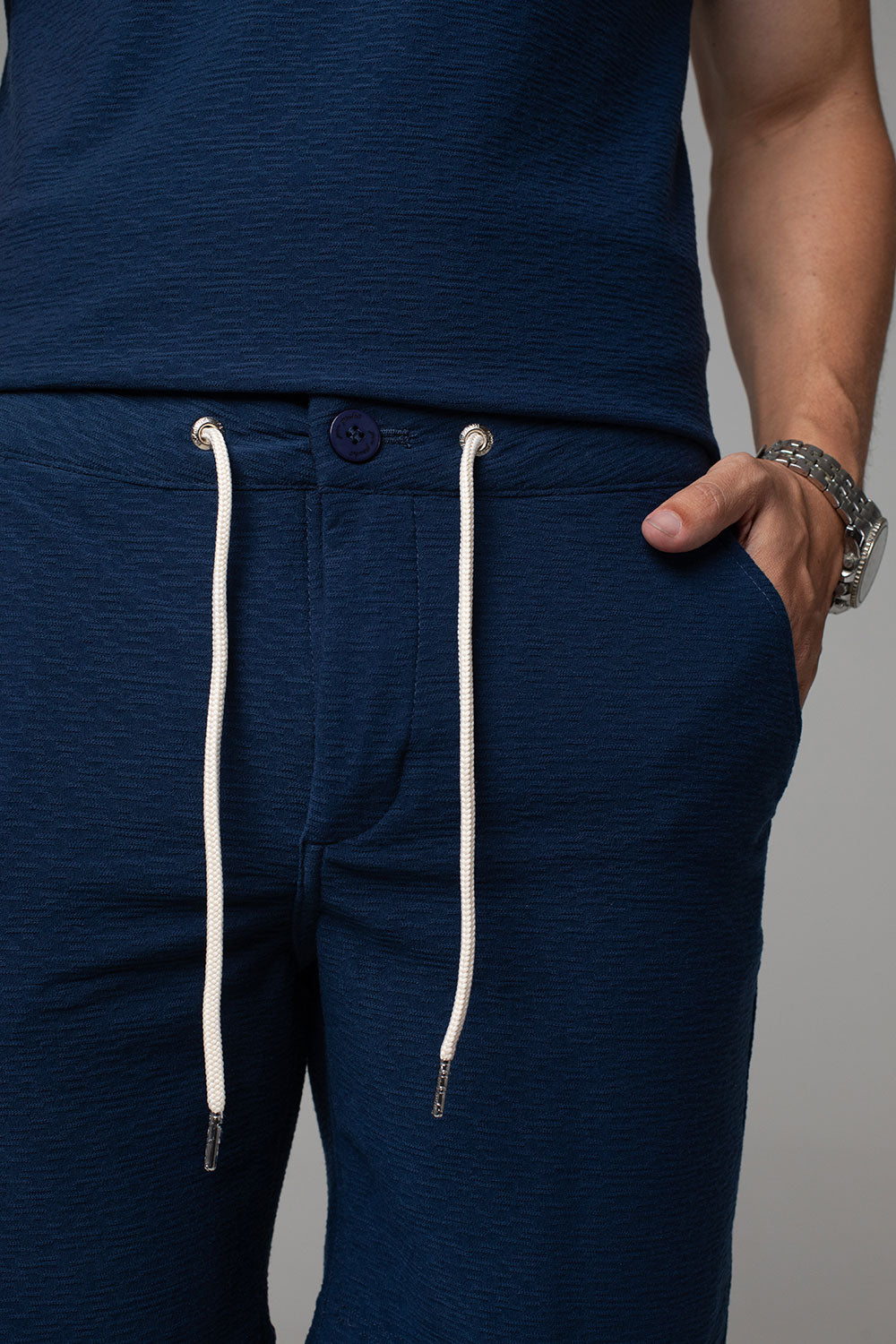 Bermuda Alfaiataria Masculina Aurora com Cordão