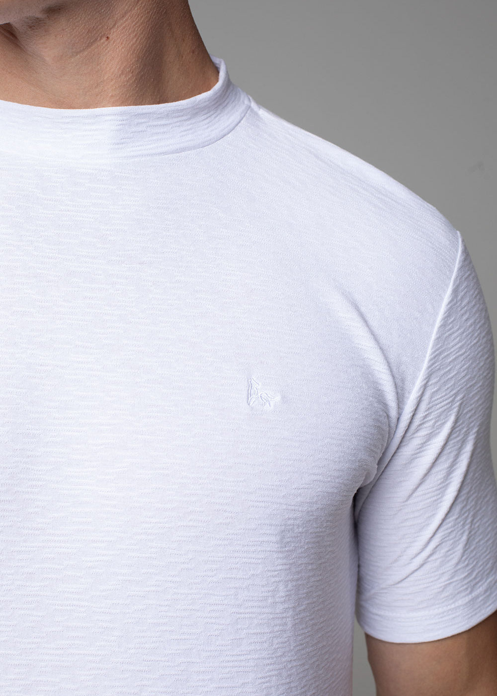 Camiseta Gola Média Masculina Aurora Slim