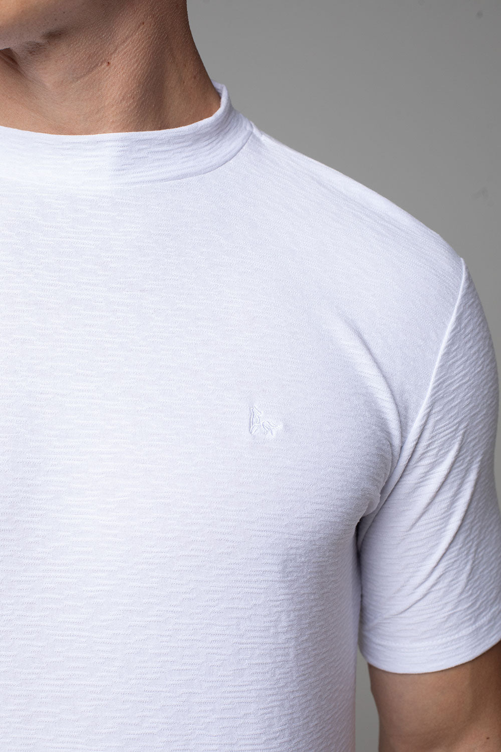 Camiseta Gola Média Masculina Aurora Slim