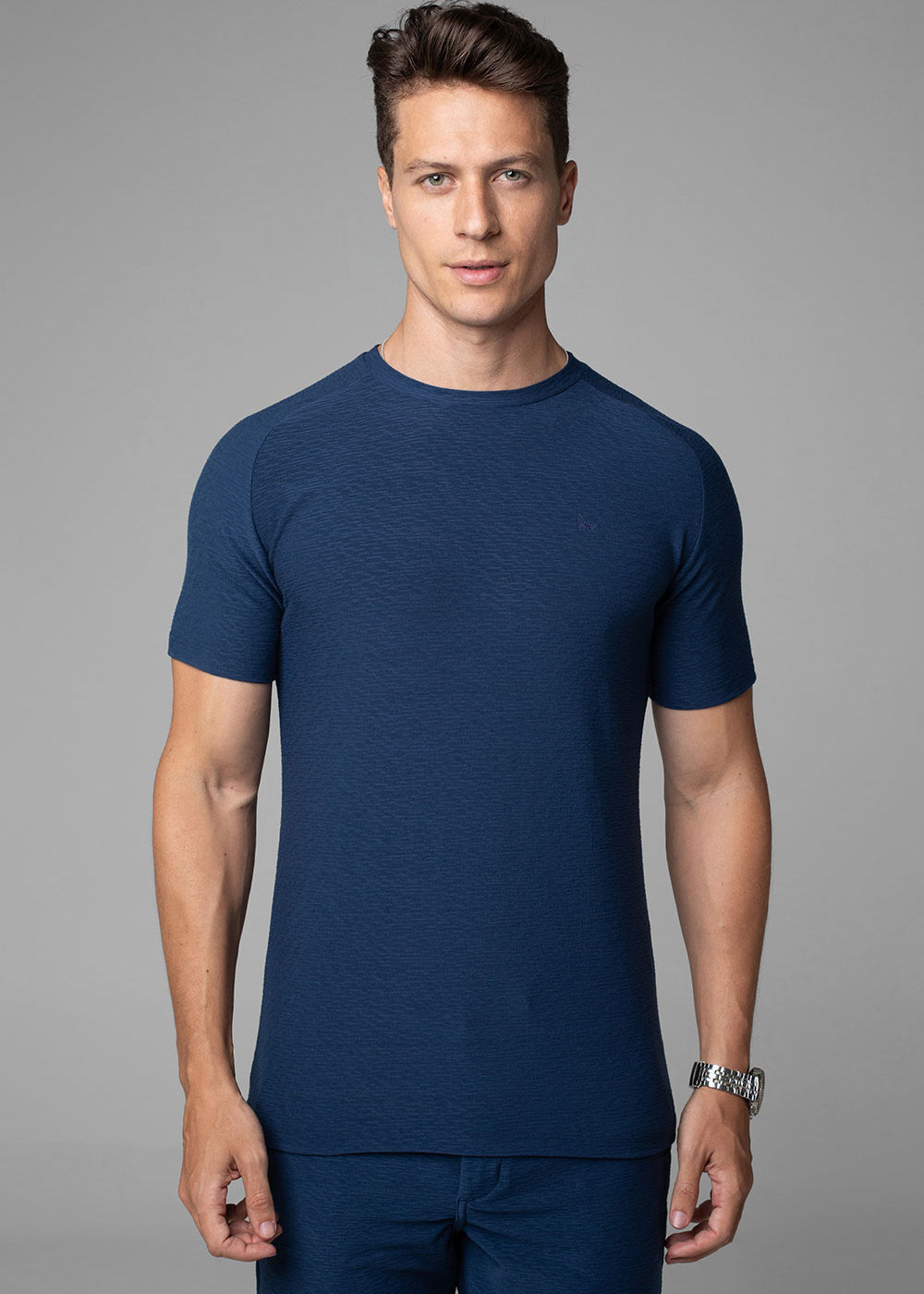 Camiseta Masculina Slim Aurora Manga Raglan