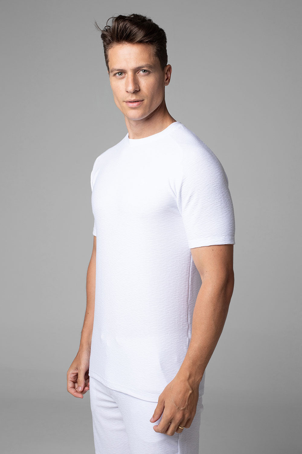 Camiseta Masculina Slim Aurora Manga Raglan