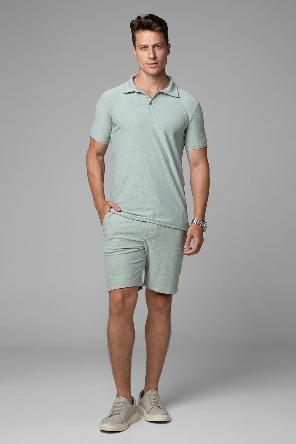 Polo Masculina Slim Aurora