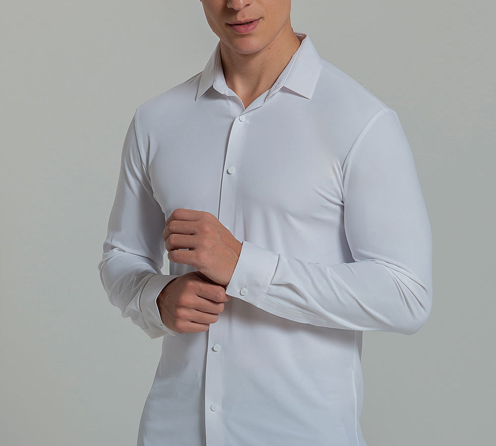 Camisa Social Masculina Ultra Stretch 360° Manga Longa