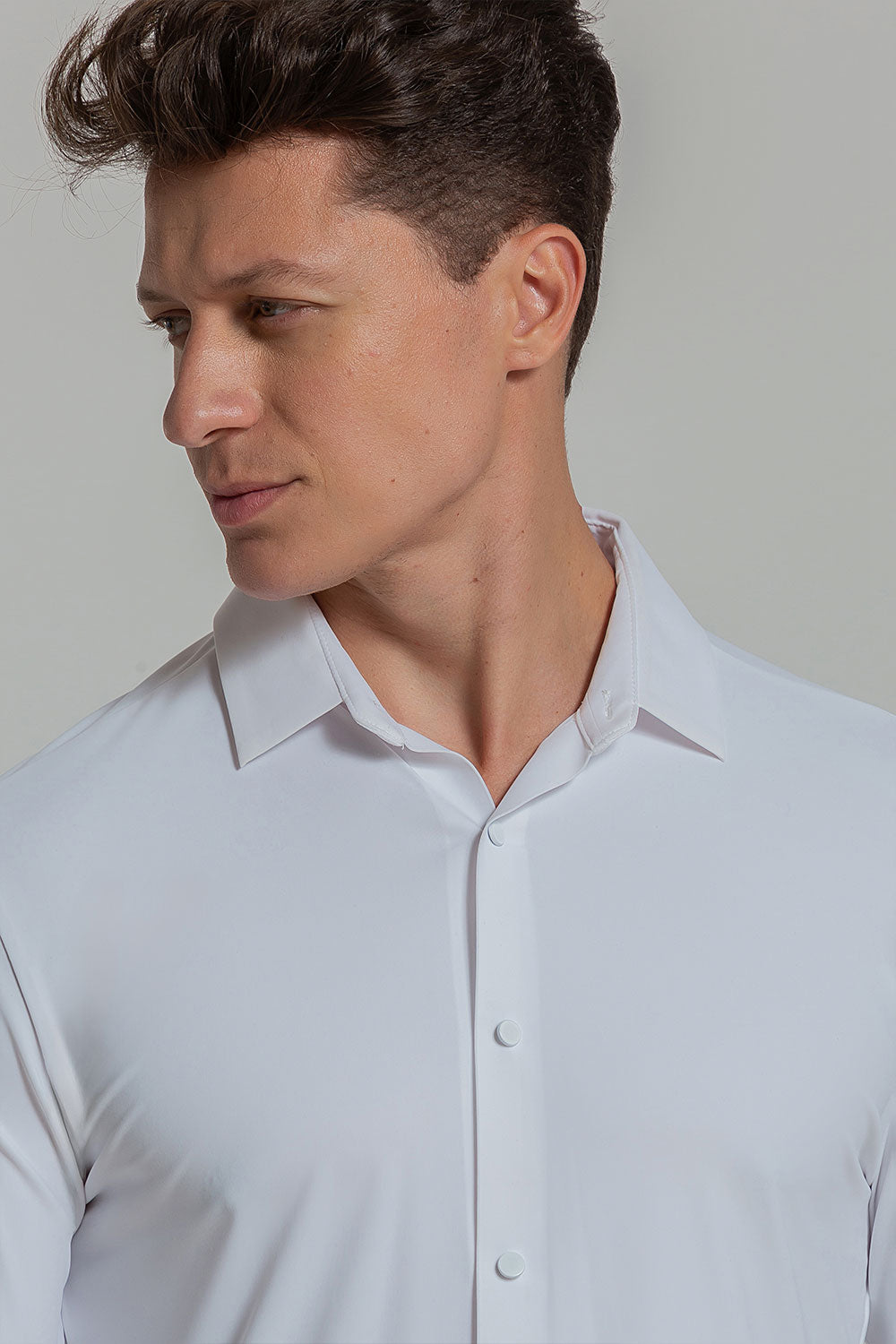 Camisa Social Masculina Ultra Stretch 360° Manga Longa