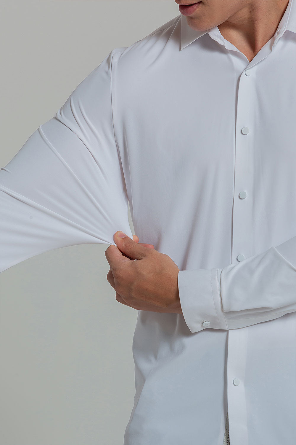 Camisa Social Masculina Ultra Stretch 360° Manga Longa