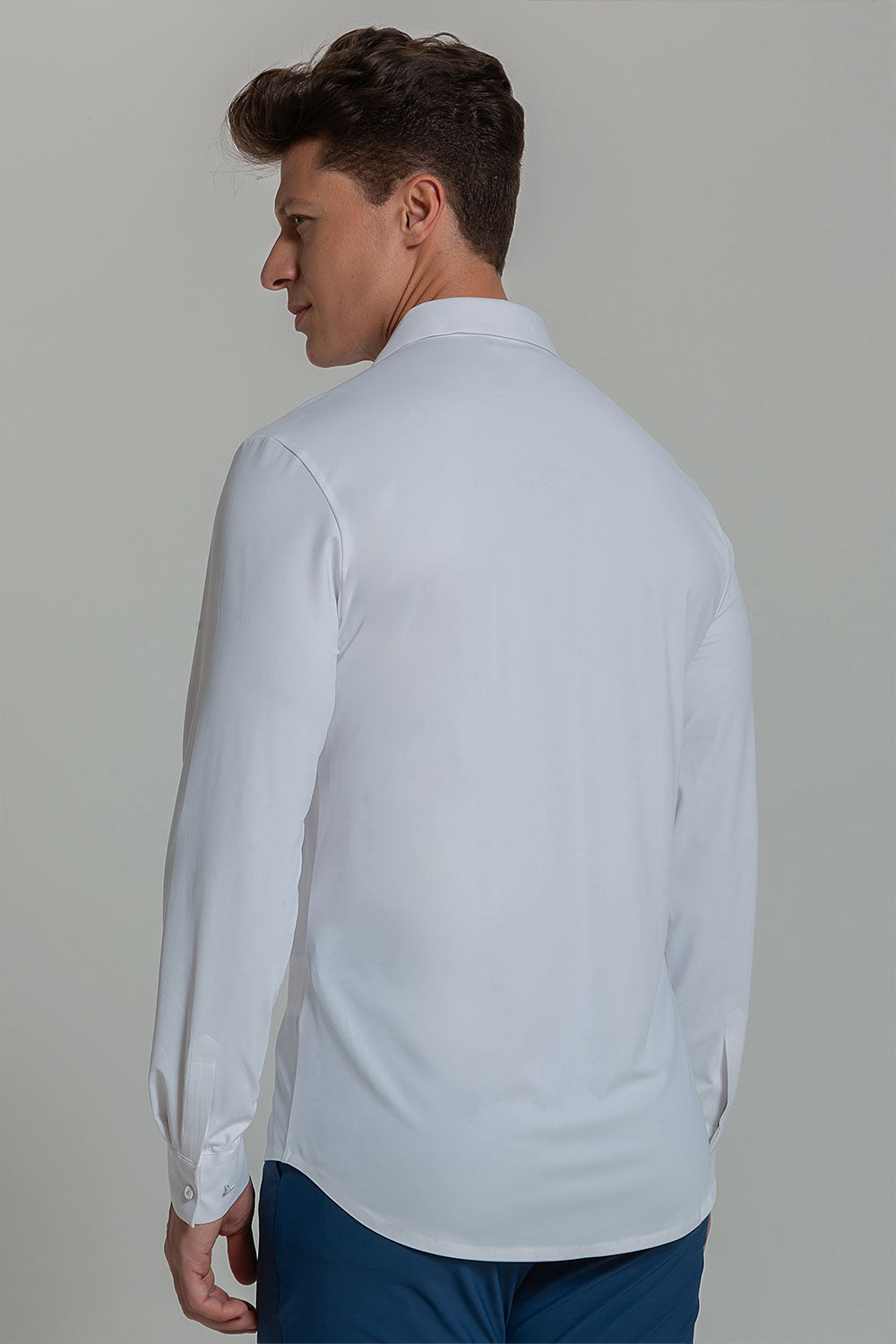 Camisa Social Masculina Ultra Stretch 360° Manga Longa