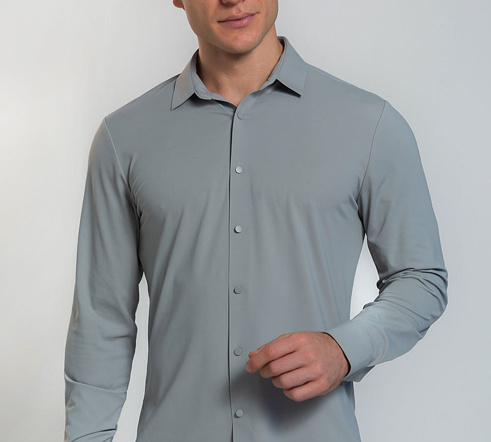 Camisa Social Masculina Ultra Stretch 360° Manga Longa