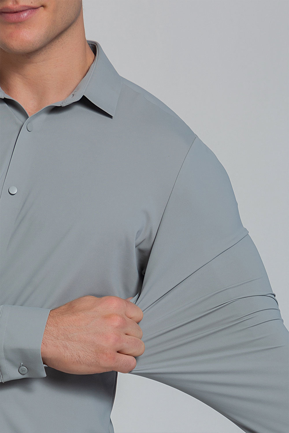 Camisa Social Masculina Ultra Stretch 360° Manga Longa