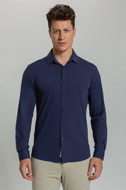 Camisa Social Masculina Ultra Stretch 360° Manga Longa