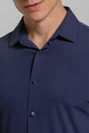 Camisa Social Masculina Ultra Stretch 360° Manga Longa