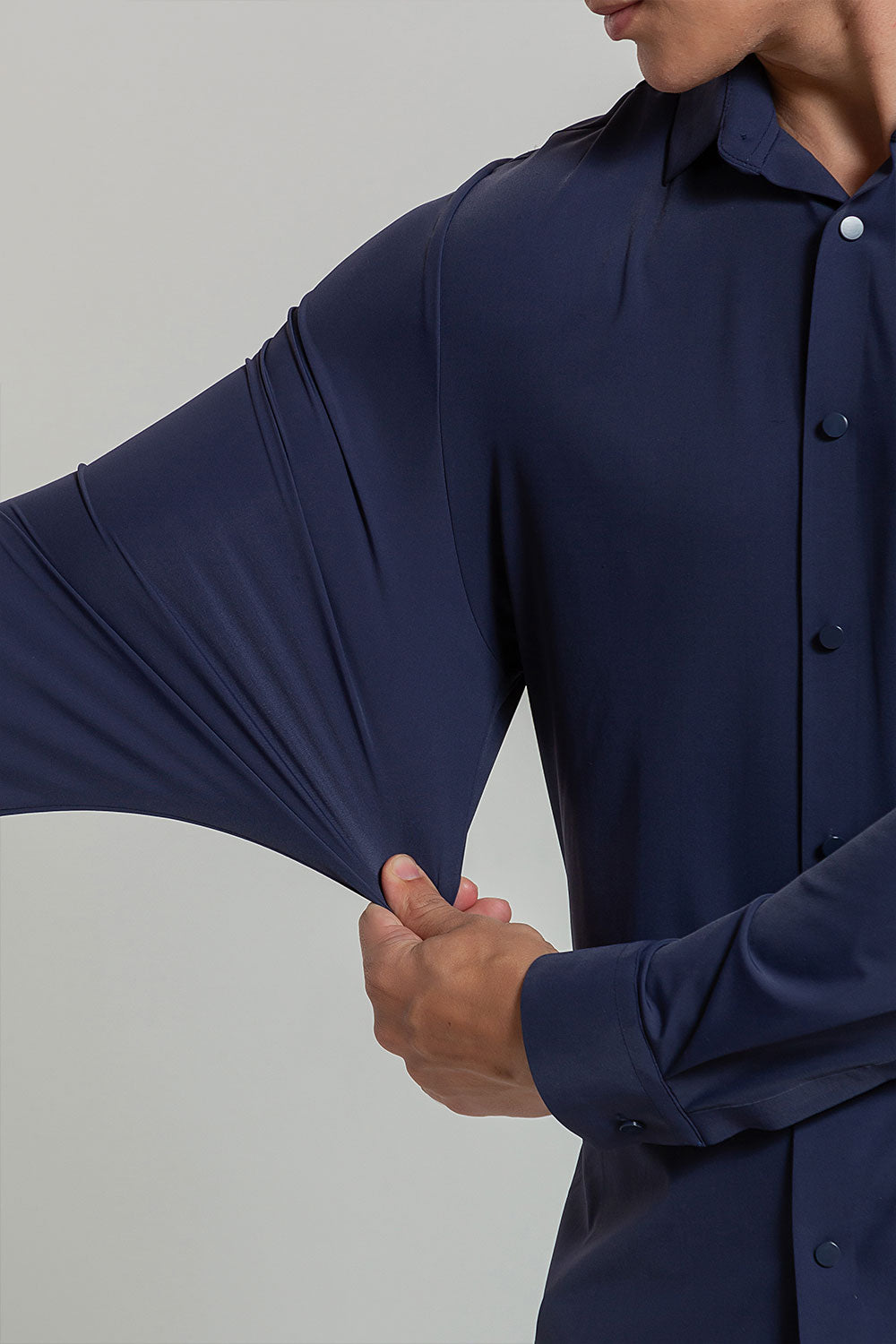 Camisa Social Masculina Ultra Stretch 360° Manga Longa