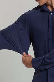 Camisa Social Masculina Ultra Stretch 360° Manga Longa