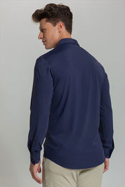 Camisa Social Masculina Ultra Stretch 360° Manga Longa