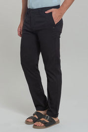 Calça Alfaiataria Masculina de Linho Cós Transpassado