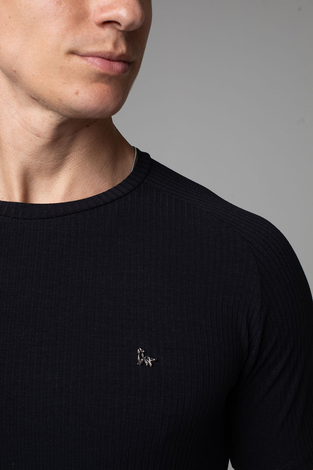 Camiseta Canelada Masculina Slim Tonic