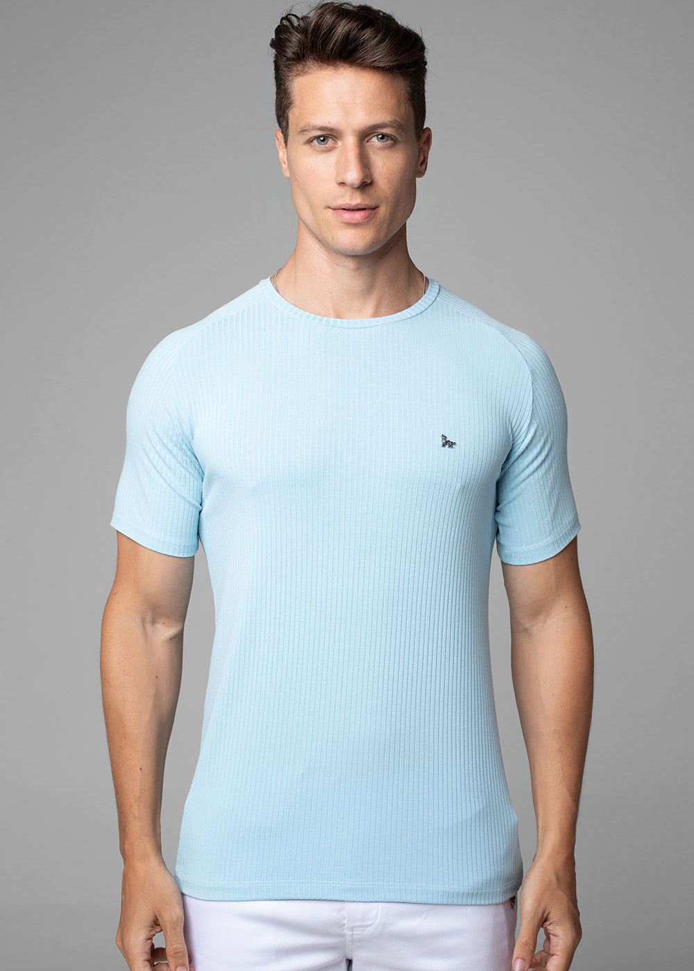 Camiseta Canelada Masculina Slim Tonic