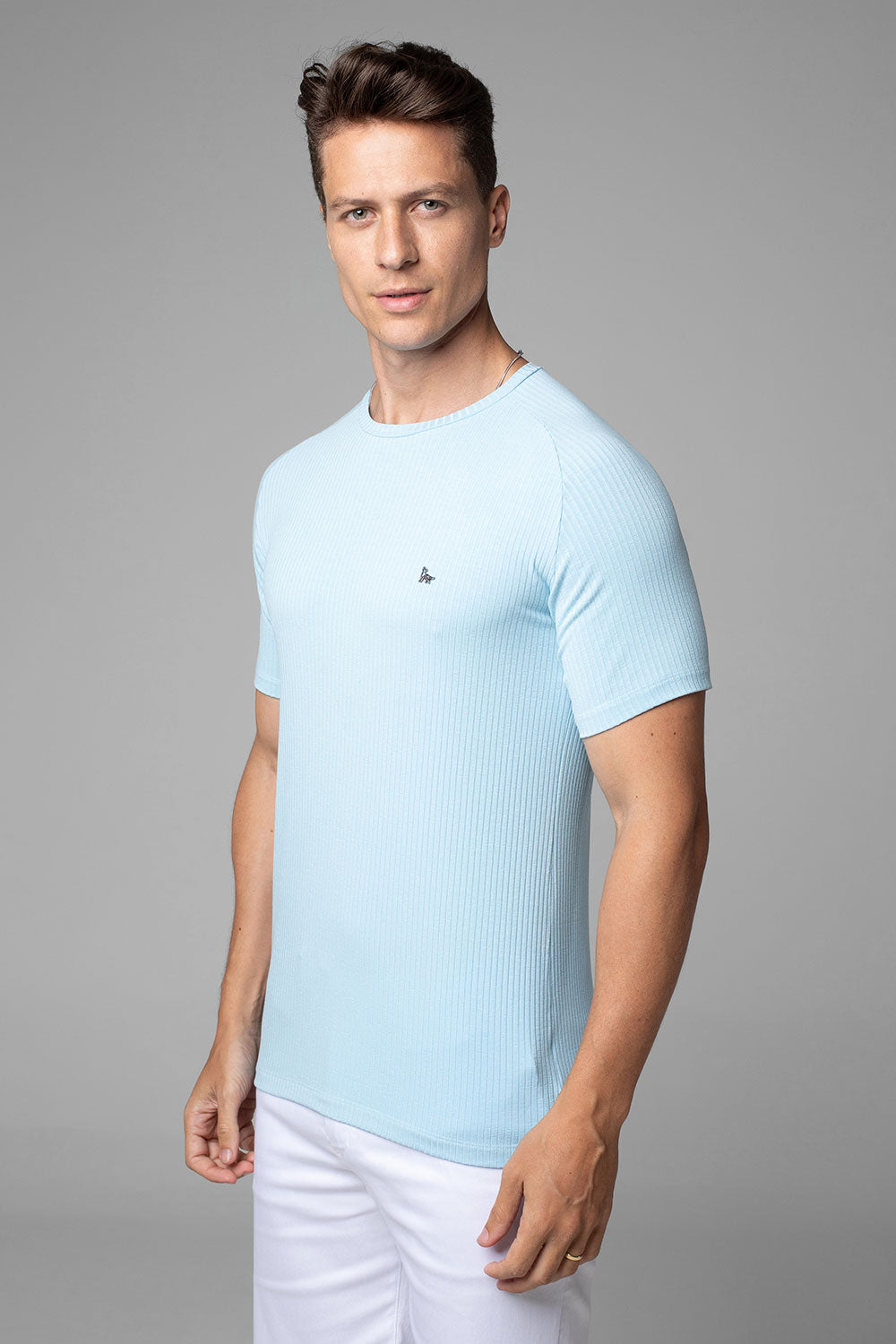 Camiseta Canelada Masculina Slim Tonic