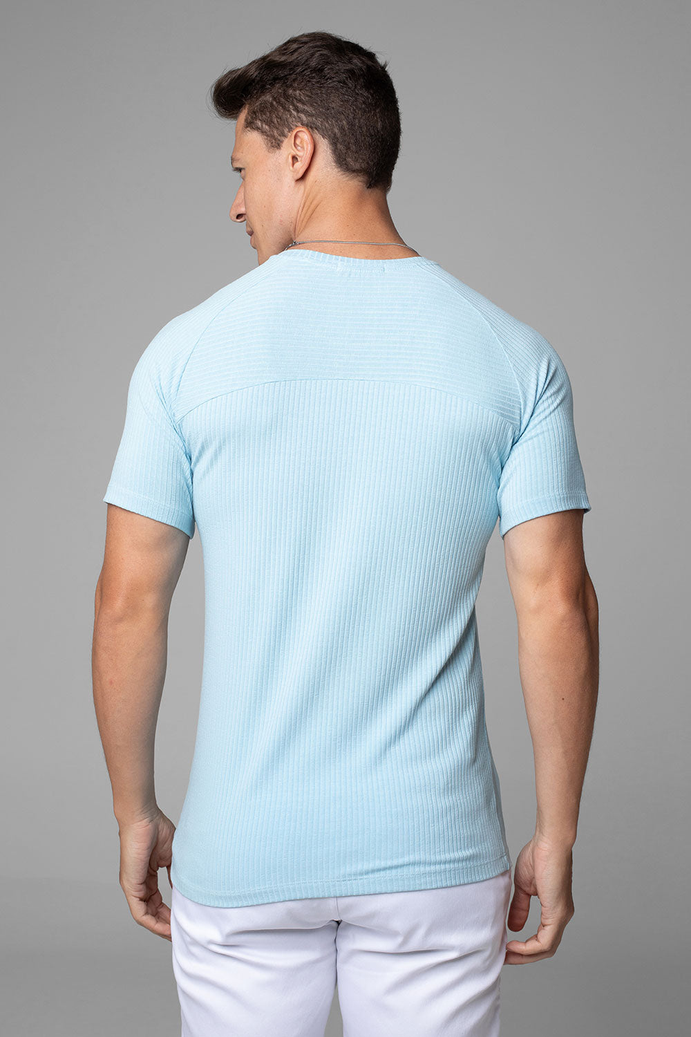 Camiseta Canelada Masculina Slim Tonic