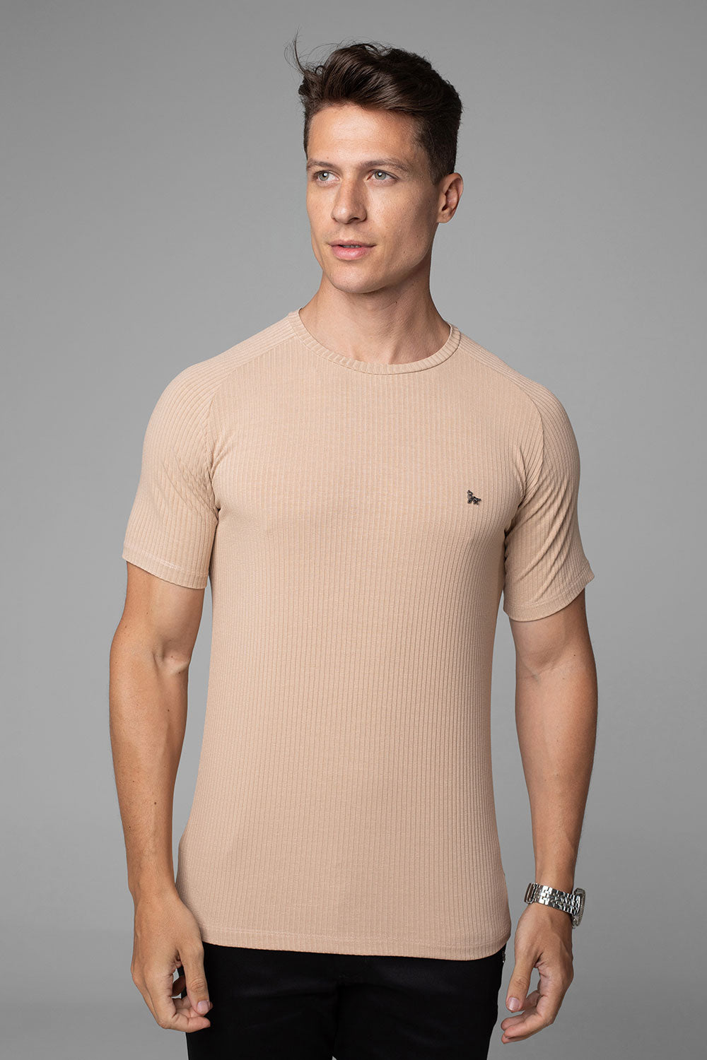 Camiseta Canelada Masculina Slim Tonic