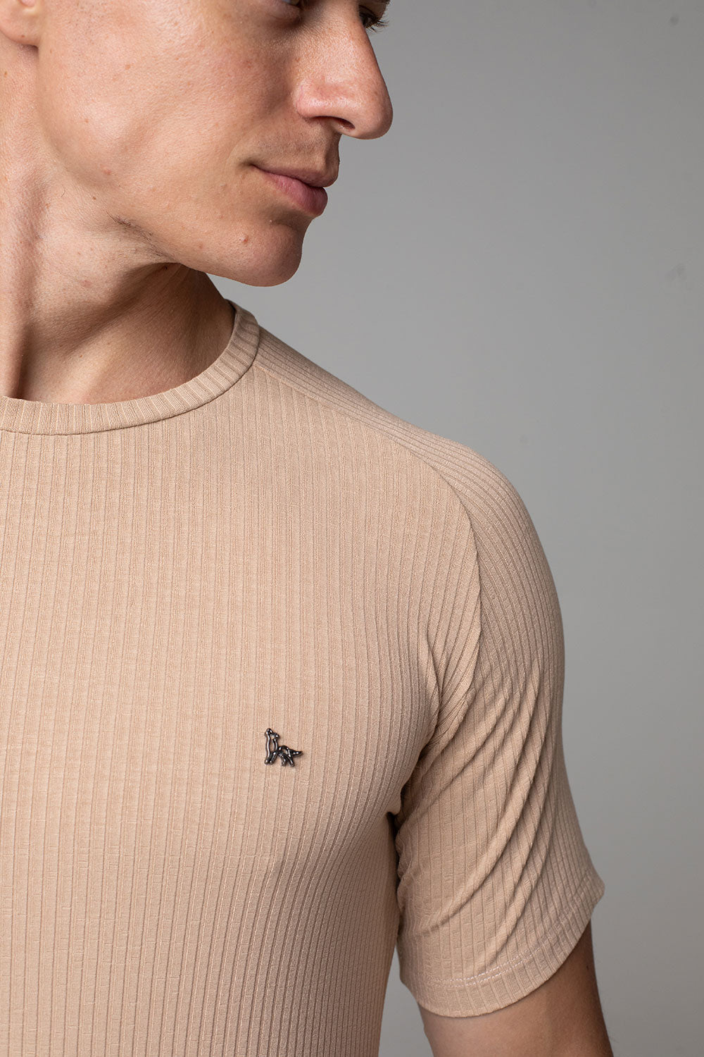 Camiseta Canelada Masculina Slim Tonic
